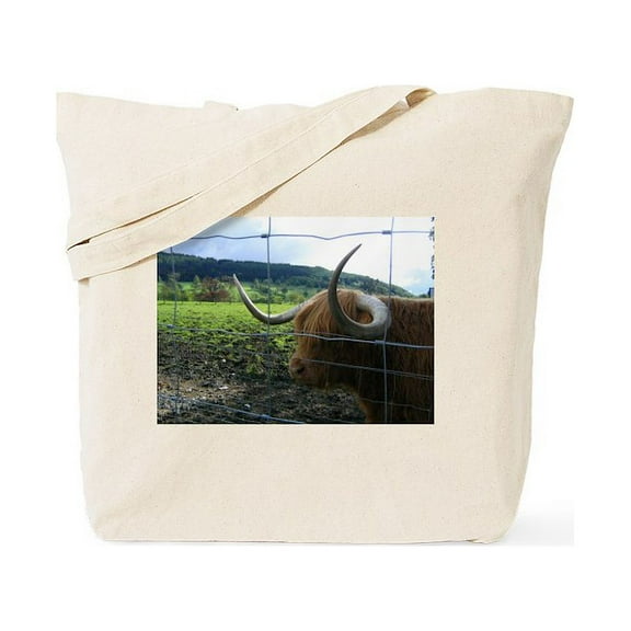 CafePress - Highland Cow Tote Bag - Unisex Canvas Tote Bag, Beige, 1-Piece