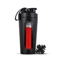 thumbnail image 1 of Shaker Bottles for Protein Mixes Stainless Steel Protein Shaker Not Stays Cold/Hot, Visible Window Metal Shaker Cups-B, 1 of 5