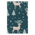 thumbnail image 5 of Deers Pines Trees Snow Black Out Curtains 84 Inch Length Curtains for Sliding Glass Doors Bedroom Living Room 2 Pack, 5 of 6