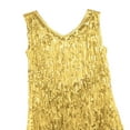 thumbnail image 7 of TSSOE Womens 1920s Sequins Tassel Latin Dance Flapper Dress Tango Fringed Dress Ballroom Sparkly Gold M, 7 of 7