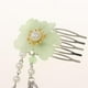 thumbnail image 3 of Juego de accesorios de peines para el cabello con borlas de boda china tradicional encantadora de 2 uds. Verde Yuyangstore Peine nupcial, 3 of 8