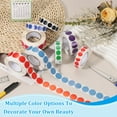 thumbnail image 7 of 1000pcs Yellow Round Stickers Roll 0.5 Inch Self-Adhesive Coding Label, 7 of 7