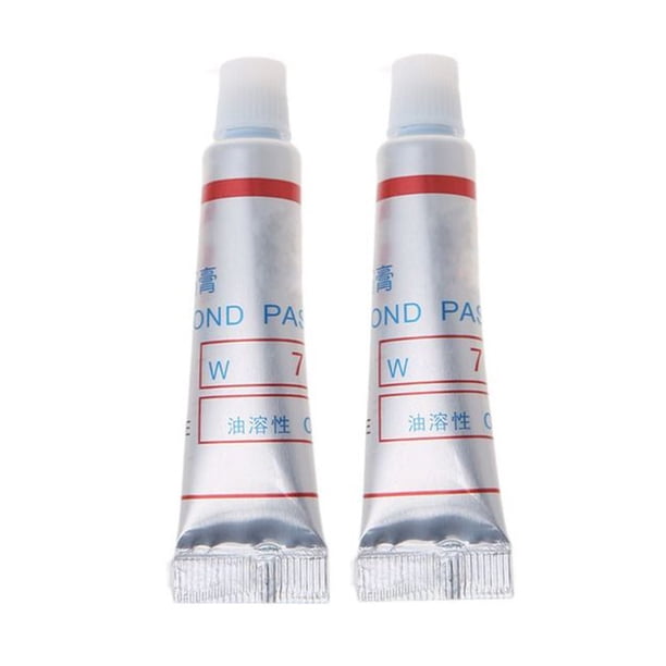 2Pcsdiamond Abrasive Paste 320-10000Grit Glass Metal Grinding Lapping Paste Oily