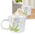 thumbnail image 1 of CRCMURE Glass&Bottle Embossed Ceramic Cups Handmade Large Coffee Cups Ceramic Coffee Cups Embossed Coffee Cups For Hot Or Cold Coffee Cereal Lattes, 1 of 9