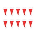 thumbnail image 1 of 10pcs Multi-purpose Mini Santa Hat Christmas Wine Bottle Covers Flannel Fabric Cap Tableware Cover, 1 of 8