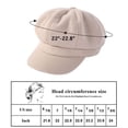 thumbnail image 7 of Ksopiavobs Newsboy Hats for Women Fashionable Newsboy Cap for Women Baker Boy Cap Winter Hats with Brim Cabbie Beret Hat, 7 of 7