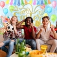 thumbnail image 4 of Aqestyerly Easter Fabric Backdrop 4X6Ft,Reusable Waterproof Spring Party Decorations for Photo Booths,Church Events,Home Decor - Vibrant Easter Bunny Egg Hunt Scene Background, 4 of 6