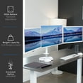 thumbnail image 3 of VIVO White Triple Monitor Mount, Articulating Stand for 3 Screens up to 24", 3 of 8