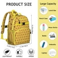 Cute Bumble Bee Students Backpack with Artistic Honeybee Pattern ...