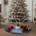 Lukts Dreamy Forest Elf print color life Christmas Tree Skirt, Winter