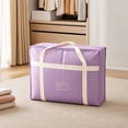 thumbnail image 4 of Large Capacity Quilt Storage Bag Waterproof Dustproof, Heavy Duty Moving Packing Organizer for Comforters Blankets, Reinforced Handles Durable Fabric, Home Relocation Essential, 4 of 5