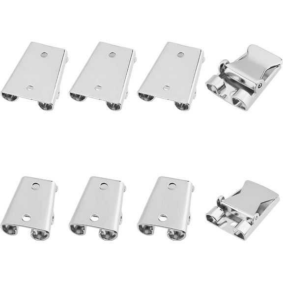 8Pcs 2 Sizes Iron Bolo Tie Slider Clasp Bolo Tie Tips Bolo Tie Buckle Accessories for Bolo Tie Making DIY