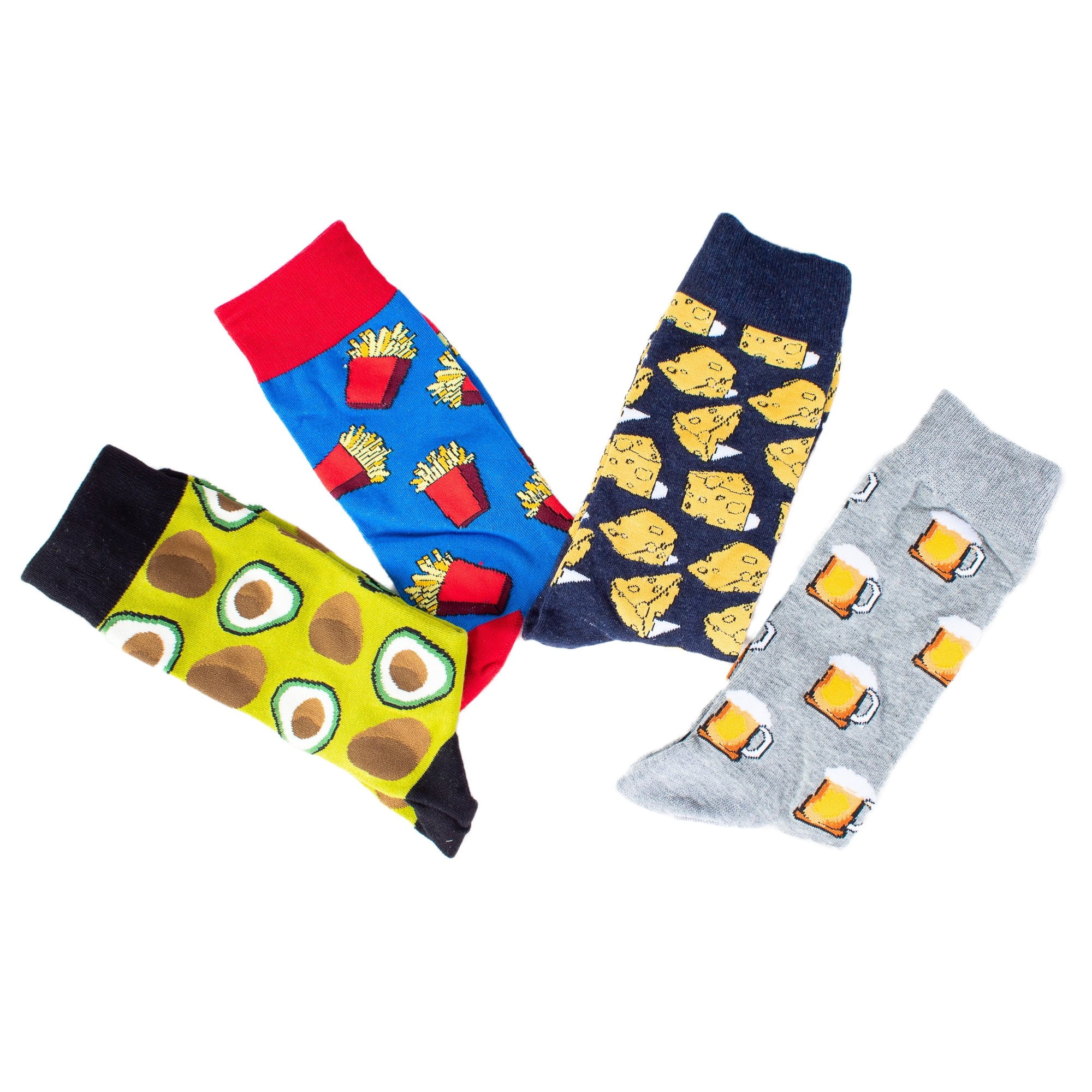 Calcetines De Colores Disenos Divertidos Para Mujer 4 Pares MUYTU Crazy Socks Walmart en linea