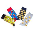 thumbnail image 1 of Calcetines De Colores Diseños Divertidos Para Mujer – 4 Pares MUYTU  Crazy Socks, 1 of 6