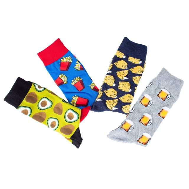 Calcetines De Colores Diseños Divertidos Para Mujer – 4 Pares MUYTU Crazy Socks