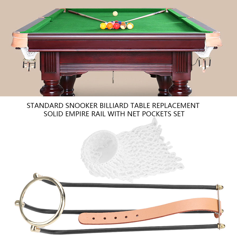 6pcs/ set Leather Pool Snooker Pocket Net Replacement Kit for Billiard Table Leather Pool Snooker Pocket Net 
