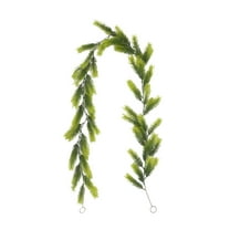 geerera 5.9 Ft Artificial Pine Garland, Realistic Cedar Cypress Greenery for Holiday Decor, Mantel Fireplace Table Centerpiece Indoor Christmas Decorations