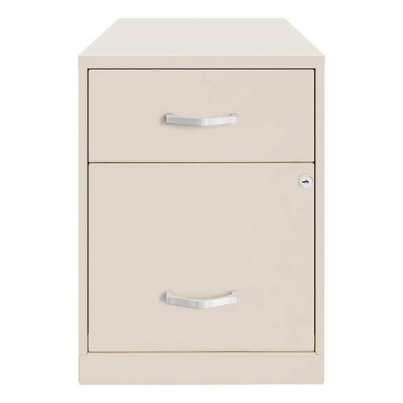 Bowery Hill 18"D 2 Drawer Vertical Metal File Cabinet - Stone