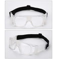 thumbnail image 2 of mmirethe Lunettes de Sport pour Hommes Réutilisables Lavables Lunettes de Protection Soccer pour Crosse Lunettes Sangle Élastique Ajustable Lunettes Transparentes 1 Ensemble, 2 of 6