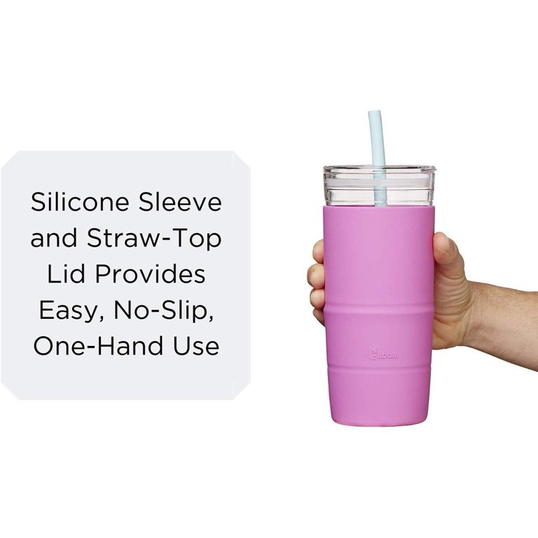 Silicone Grip Tumbler with Straw