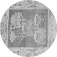 thumbnail image 1 of Ahgly Company Indoor Round Abstract Gray Modern Area Rugs, 7' Round, 1 of 4