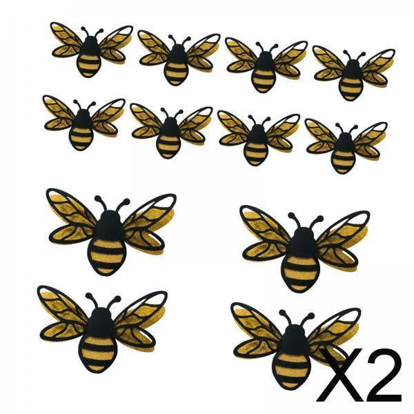 2 X 12 Piezas De Decoración De Pared Con Forma De En 3D, Murales Con Efectos 3D, Lindas Decoraciones Para Fiestas Y Bodas