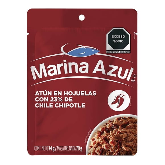 Atún Marina Azul en hojuelas con 23% de chipotle 74 g