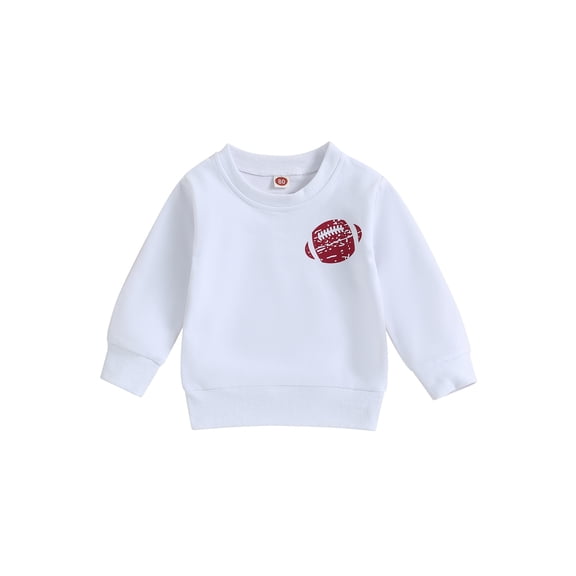 Bagilaanoe Toddler Baby Girl Boy Casual Sweatshirt Long Sleeve Letter Print Pullover 6M 12M 18M 24M 3T Kids Fall Loose Tee Tops