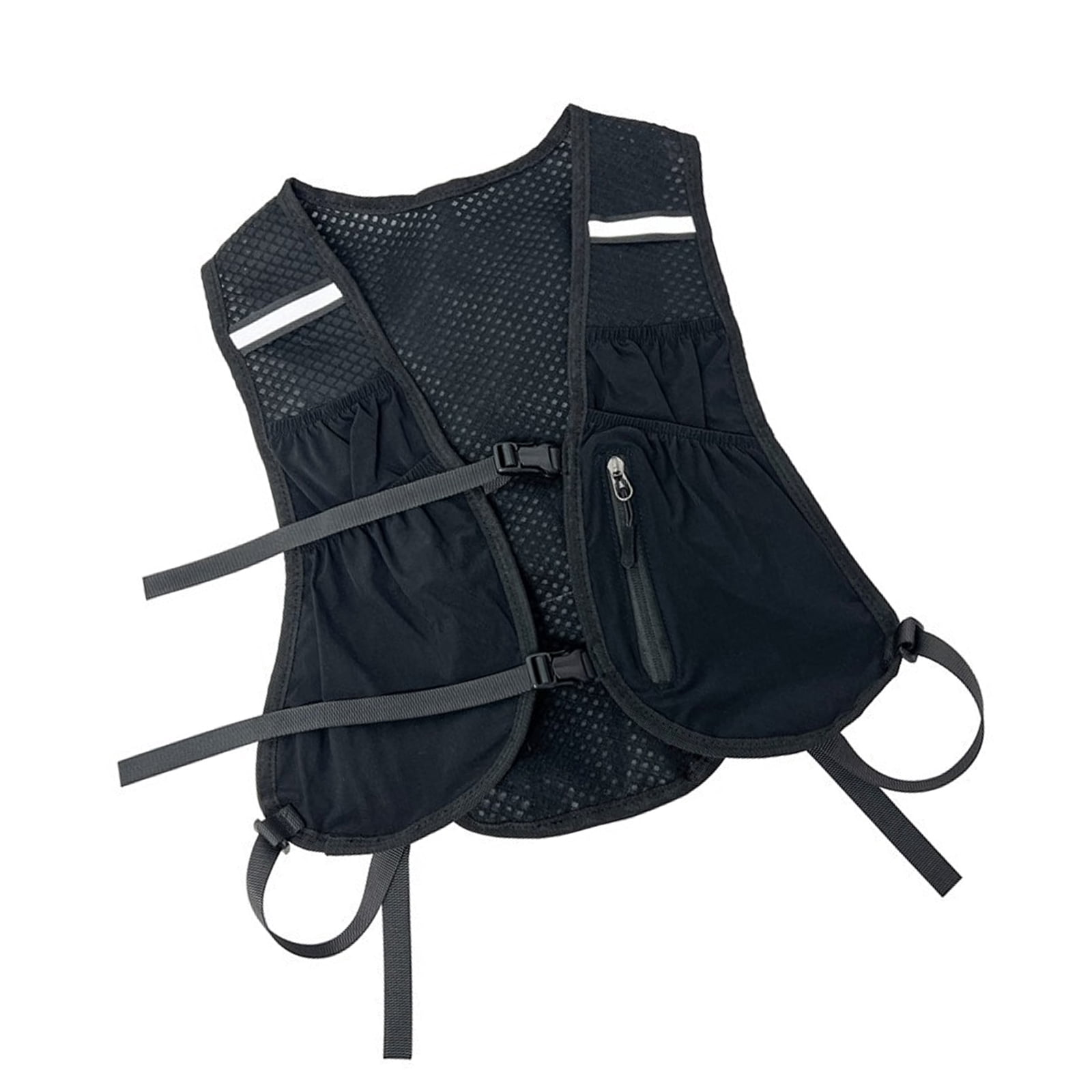 RUISINERY Adjustable Running Phone Holder Vest Reflective Water Bladder Pack Unisex Running Backpacks for Phone Card Key Towel