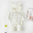 thumbnail image 2 of Fjofpr Girl Clothes under $10 Girl Clothes 12 Months （3-24months）Newborn Infant Girls Boys Winter Warm Coat Knit Outwear Hooded Jumpsuit, 2 of 4
