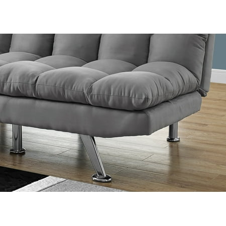 futon convertible split sofa contemporary gray walmart