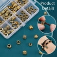 thumbnail image 4 of 1set 80pcs 8 styles style Zinc Alloy European Beads Large Hole Beads Accessories Mixed Shapes Antique Golden 7~10x4.5~8mm Hole: 4~6mm 10pcs/style, 4 of 6