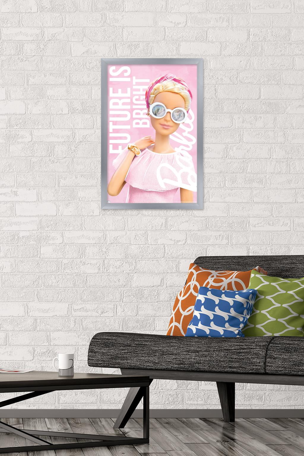 Mattel Barbie - Future is Bright Wall Poster, 14.725" x 22.375" Framed