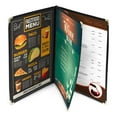thumbnail image 6 of WeChef 60 pack 8.5"x14" Restaurant Menu Book Covers 3 Page 6 View Book Style for Cafe Hotel Bar Black, 6 of 6
