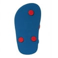 thumbnail image 7 of Disney Mickey Mouse Boy Toddler Flip Flops with Back Strap, Blue Red, 7-8, 7 of 7