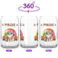 thumbnail image 2 of Maine Coon Celebrates Rainbow Pride Month LGBT LGBTQ+ 16oz Glass Cup Mug Cat Lover Kitten Owner Gifts Glass Can - 01003, 2 of 5