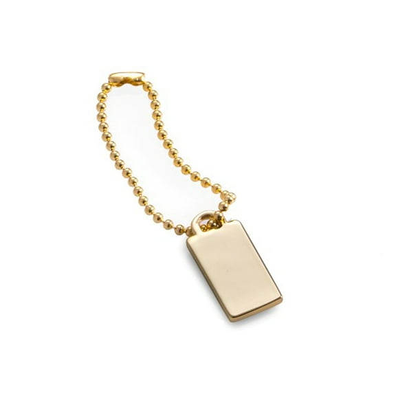 Gold Plated Engraving ID Tag.