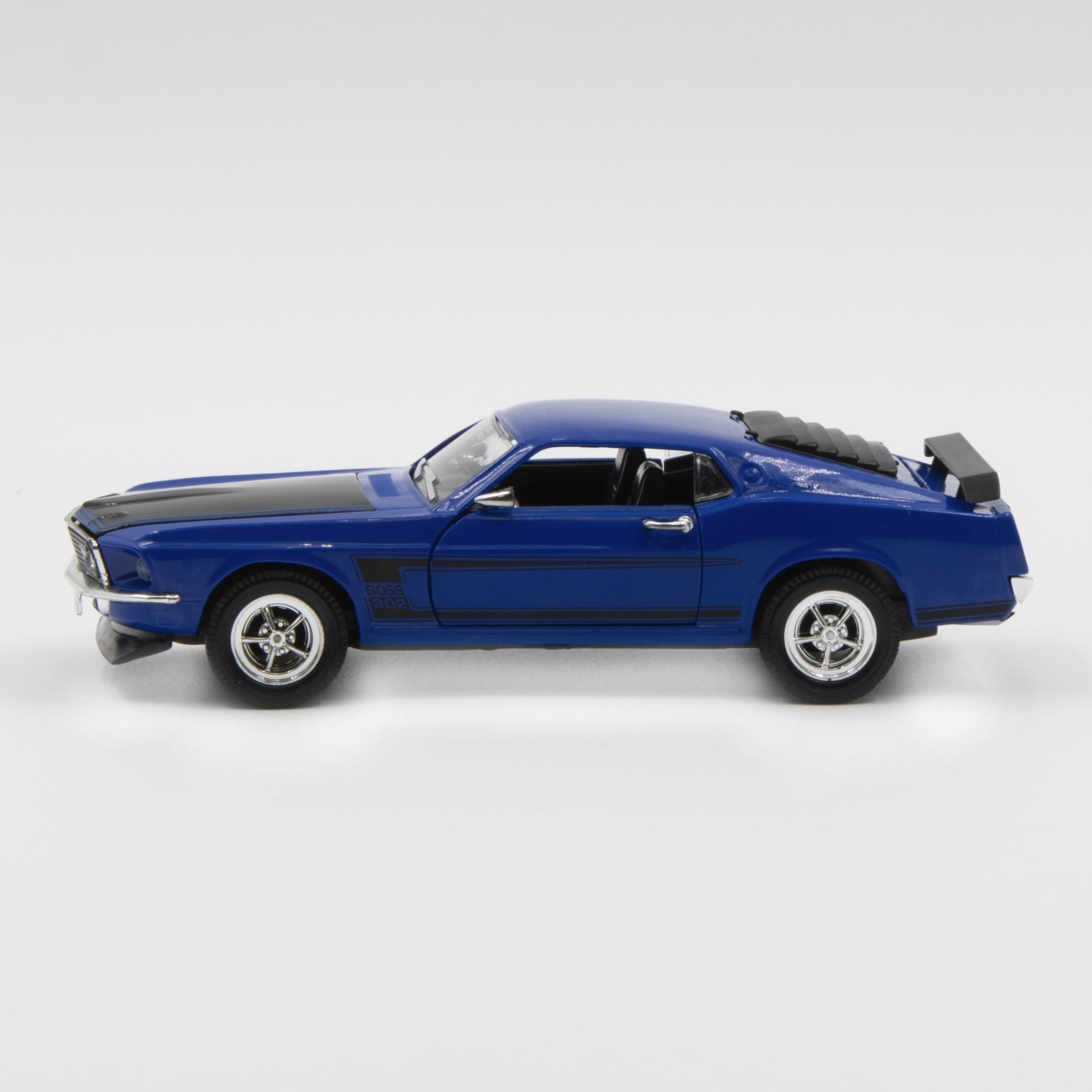 ARKO 1:32 Diecast 1969 Ford Mustang Boss 302 Fastback Hardtop in Blue and Black