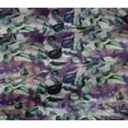 thumbnail image 5 of oneOone Cotton Jersey Purple Fabric Leaves Quilting Supplies Print Sewing Fabric By The Yard 58 Inch Wide, 5 of 6
