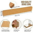 thumbnail image 2 of 4 Pack Self Adhesive Backing Bulletin Board,QZS Portable Cork Board Strips for Paste Notes,15x2x0.24In Portable Bulletin for Office,Wall Decor, 2 of 7