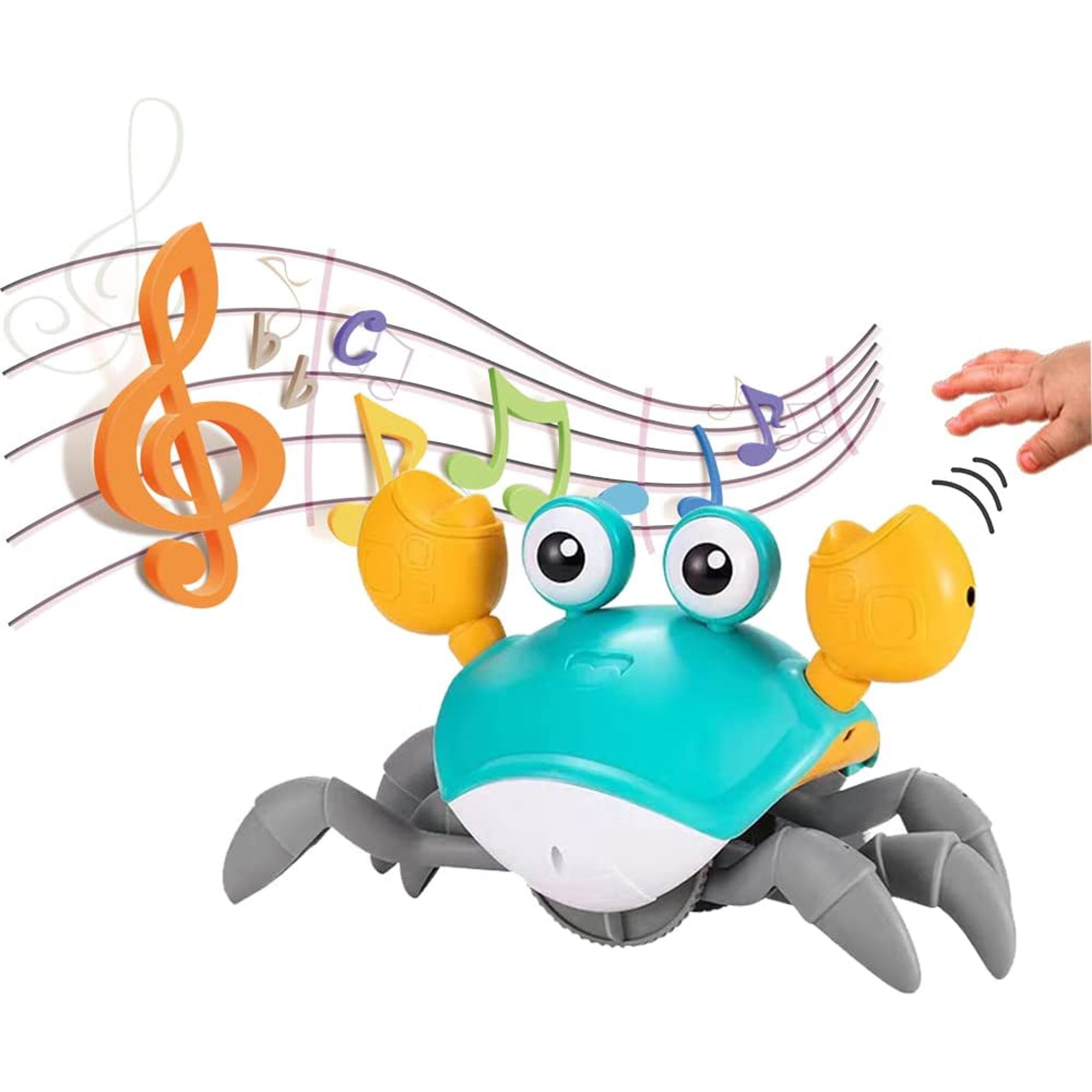bangyoudaoo Crawling Crab Baby Toy Toddler Electronic Dancing Crab Toy