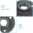 thumbnail image 3 of CRILSTYLEO 10Ud Wall Mounted Flange En Material Premium Resistente Y Antioxidante Negro, 3 of 5