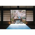 thumbnail image 3 of IDEA4WALL 4pcs Japanese Style Grid Door View Peel and Stick Wallpaper Removable Wall Murals Large Wall Stickers for Home Decoration, 66"x24", 3 of 4