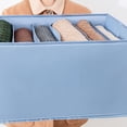 thumbnail image 1 of 2 uds organizador de ropa de guardarropa 6 rejillas divisor de almacenamiento para pantalones (gris) Ndcxsfigh Libre de BPA, 1 of 4