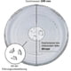 thumbnail image 5 of Universal Microwave Turntable Glass Plate With 3 Fixtures, 245 Mm, 5 of 5