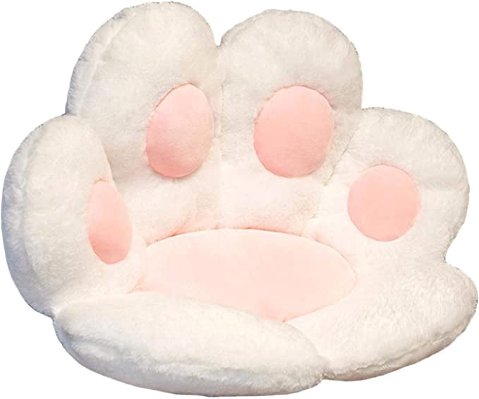 cat paw shape Floor Pillow Floor Pillow Plush Seating Chair Cushion Cute Seating Oversized Pillow Pad for Home Sof-Purple