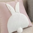thumbnail image 4 of 18x18 Inch Easter Pillow Covers, 3D Embroidered Velvet Bunny Rabbit Throw Pillowcase for Sofa Couch Bedroom Decor, Spring Home Decoration Cushion Case, Bunny Rabbit Pillow Covers, 4 of 8