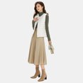 thumbnail image 6 of Fall Winter Women Jacket Sleeveless Padded Down Coat Single-breasted Round Neck Heat Retention Inner Wear Outerwear Outdoor Work Waistcoat, 6 of 8