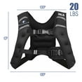 thumbnail image 2 of Topbuy 20LBS Weighted Vest Workout Vest with Adjustable Buckle & Reflective Strip, 2 of 5