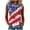 B-Red, variant on Womens Summer Tops Red White Blue Waffle Knit Crew Neck Tank Blouses for July 4th Independence Day and Patriotic Events J-Burgundy